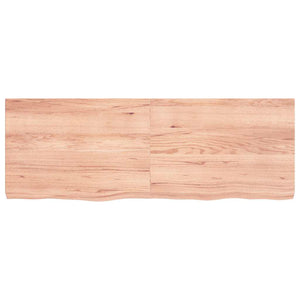 Wandregal Eiche Massivholz Hellbraun 140 cm