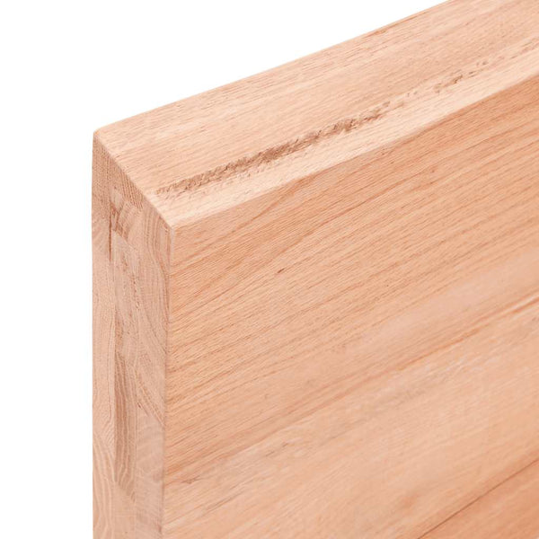 Wandregal Eiche Massivholz Hellbraun 140 cm