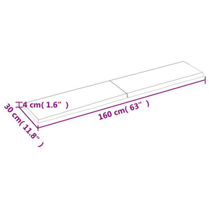 Wandregal Eiche Hellbraun 160 cm