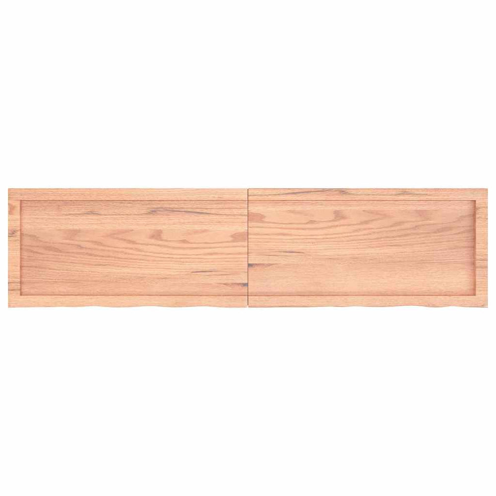 Wandregal Hellbraun 160 cm Eiche Massivholz
