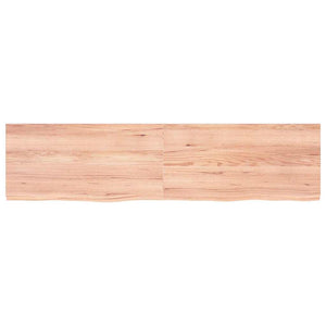 Wandregal Hellbraun 160 cm Eiche Massivholz