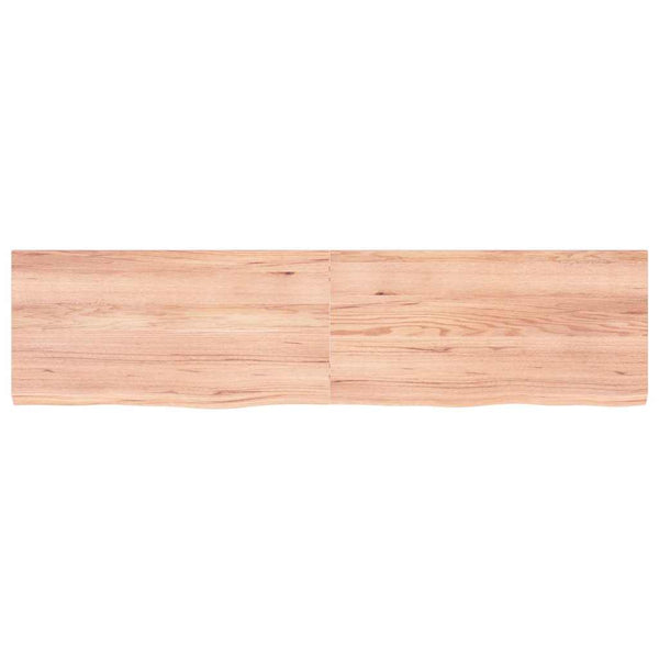 Wandregal Hellbraun 160 cm Eiche Massivholz