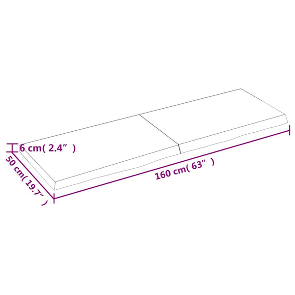 Wandregal Eiche Hellbraun 160cm