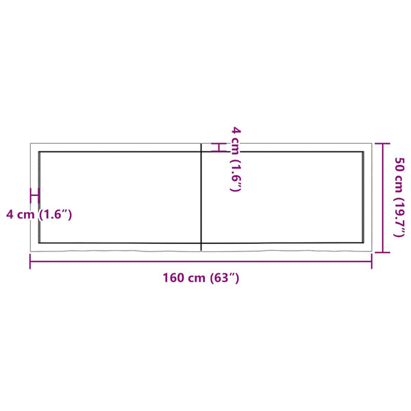Wandregal Eiche Hellbraun 160cm