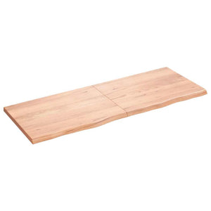 Wandregal Eiche Massivholz Hellbraun 160cm