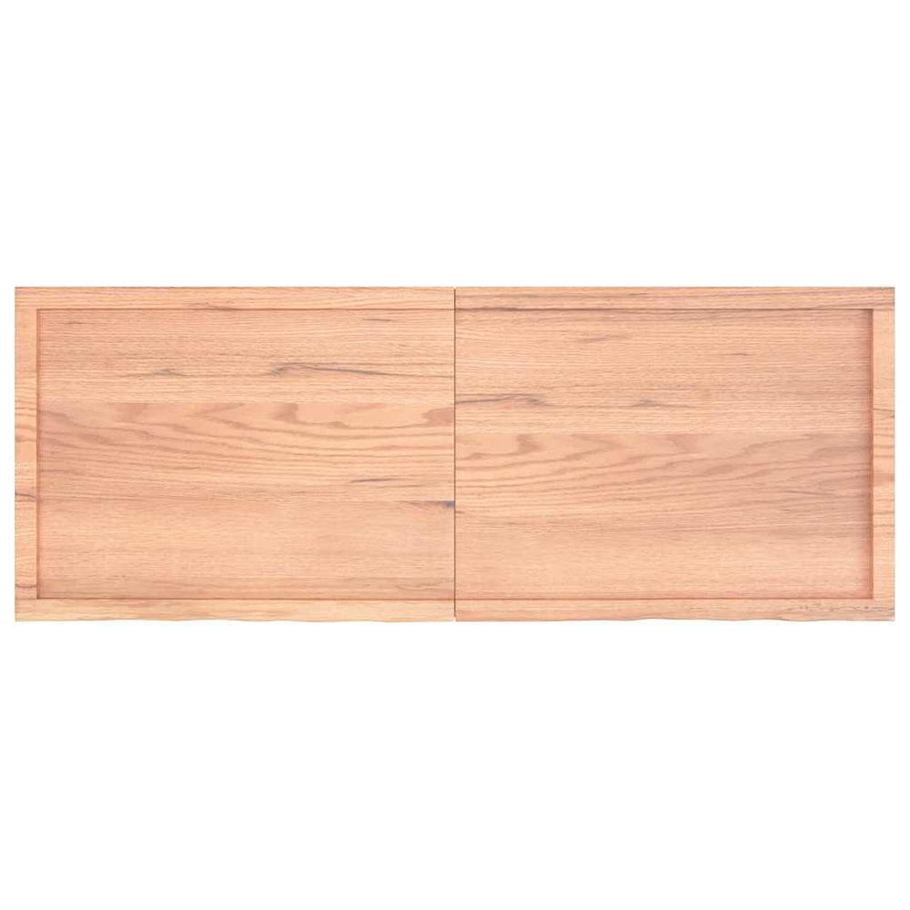 Wandregal Eiche Massivholz Hellbraun 160cm