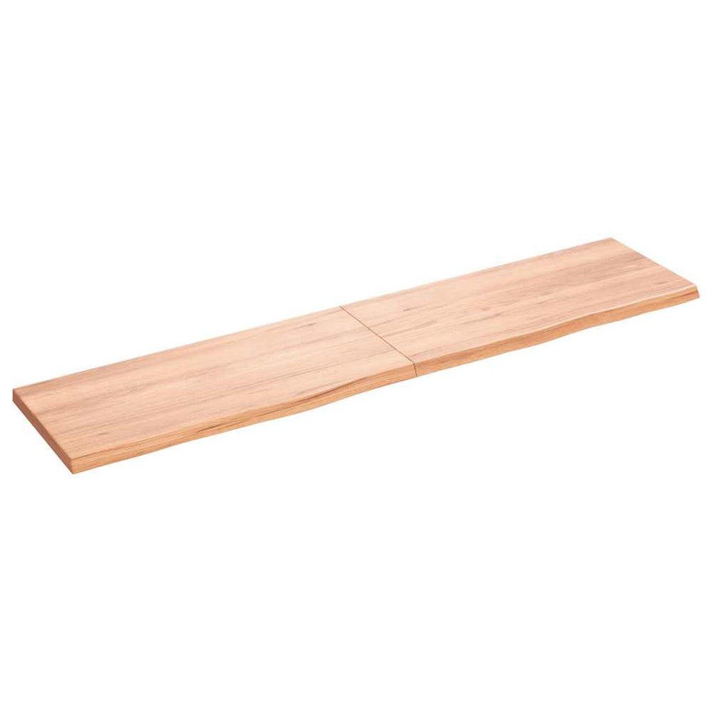 Wandregal Eiche massiv 180 cm Hellbraun