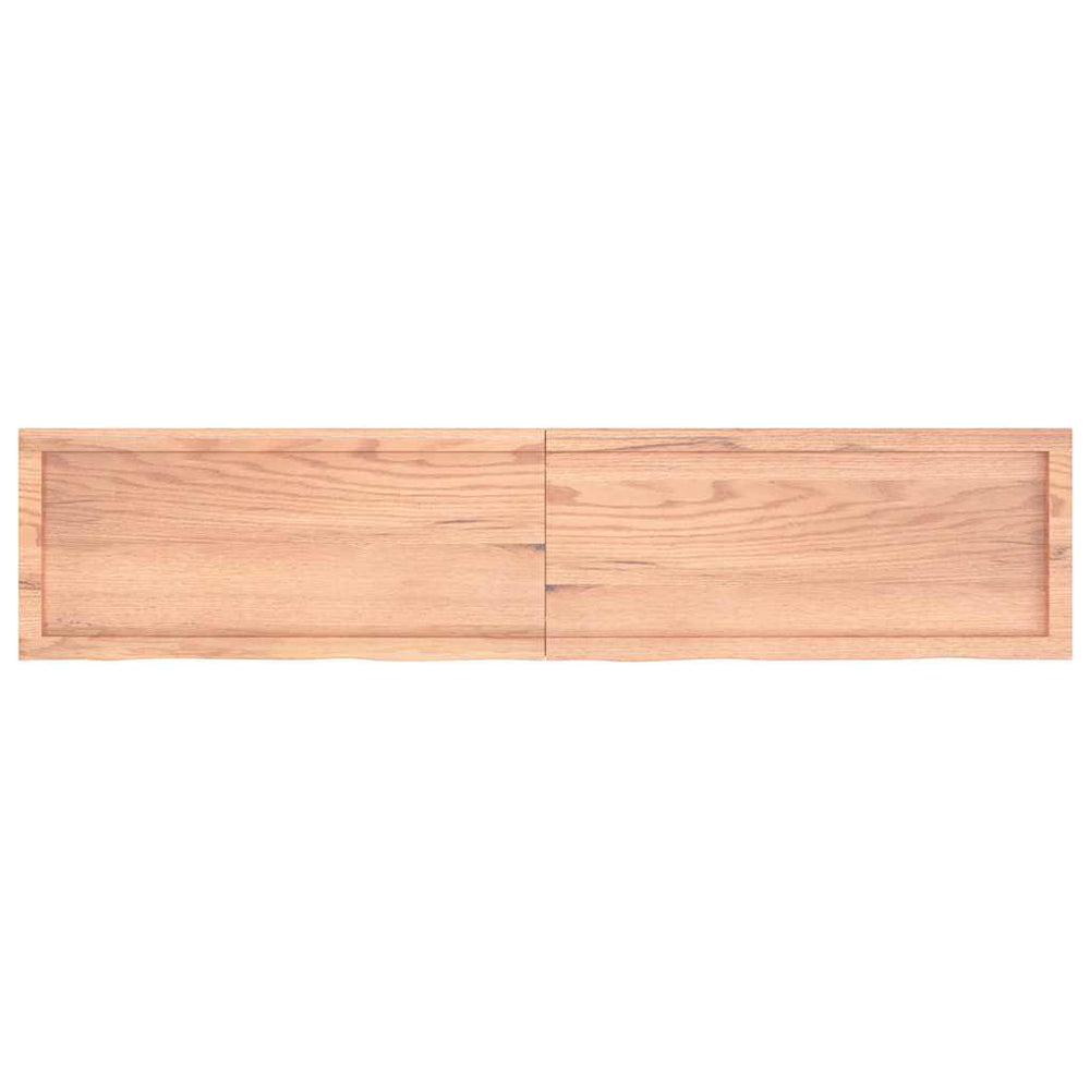 Wandregal Eiche massiv 180 cm Hellbraun