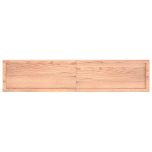 Wandregal Eiche massiv 180 cm Hellbraun
