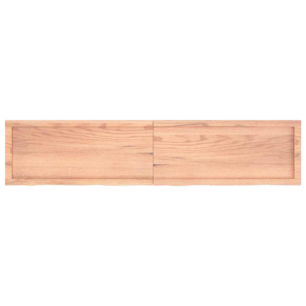 Wandregal Eiche massiv 180 cm Hellbraun