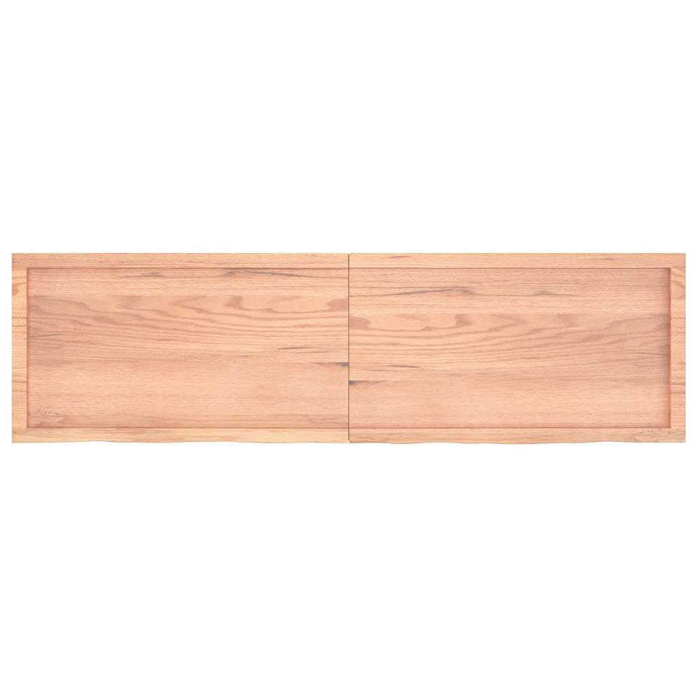 Wandregal Eiche Massivholz Hellbraun 180 cm