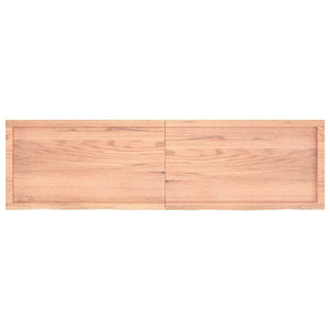 Wandregal Eiche Massivholz Hellbraun 180 cm