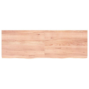 Wandregal Eiche Massivholz Hellbraun 180 cm