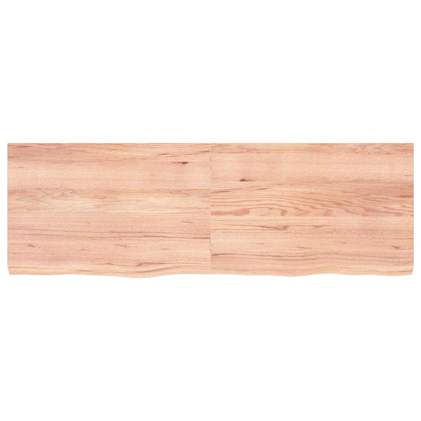 Wandregal Eiche Massivholz Hellbraun 180 cm