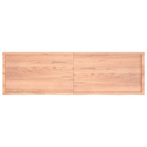 Wandregal Eiche Massivholz Hellbraun 200 cm