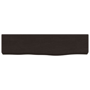Dunkelbraunes Wandregal Eiche 40 cm