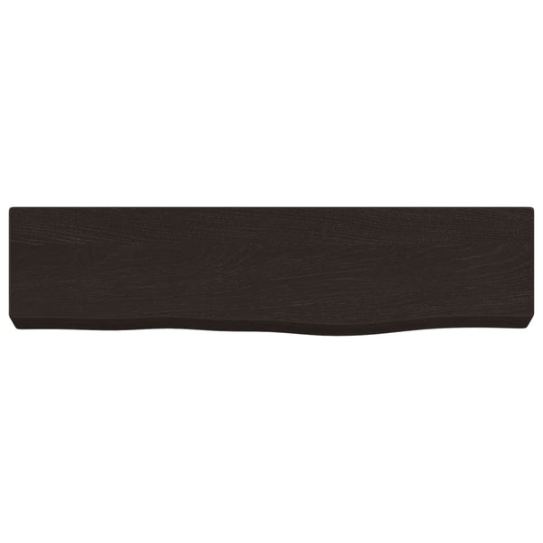 Dunkelbraunes Wandregal Eiche 40 cm