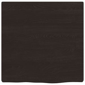 Wandregal Dunkelbraun Eiche Massivholz 40x40 cm