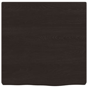 Wandregal Dunkelbraun Eiche Massivholz 40x40 cm