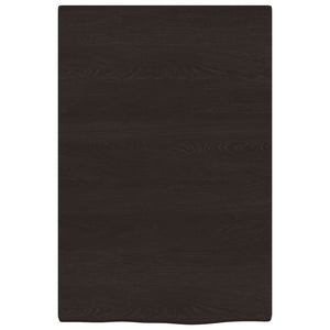 Dunkelbraunes Wandregal 40x60 cm Eiche Massivholz