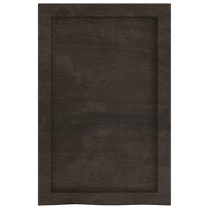 Wandregal Dunkelbraun 40x60 cm Eiche Massivholz