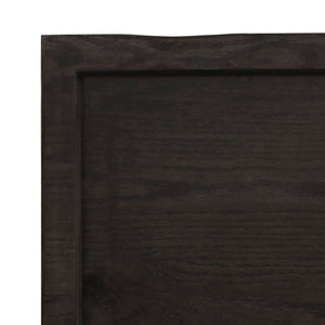 Dunkelbraunes Wandregal 60x40 cm aus Eiche