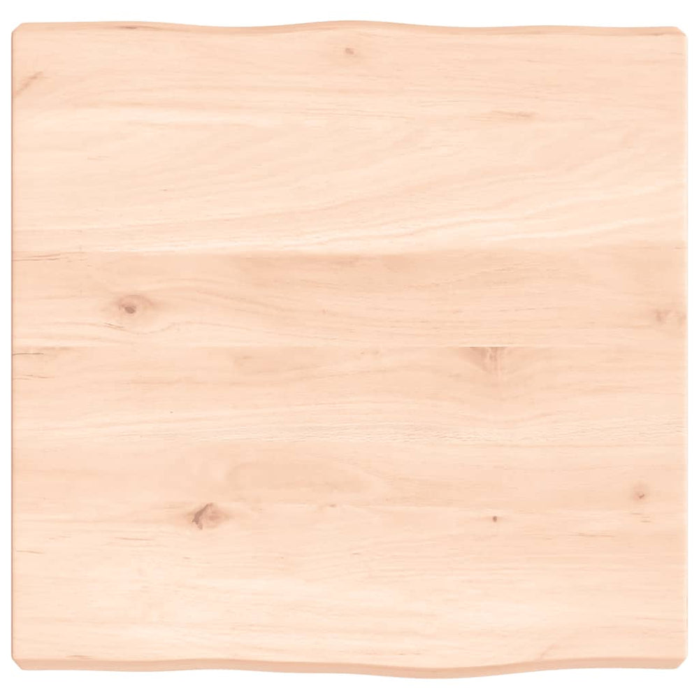 vidaXL Tabletop 40x40x(2-4) cm Solid Wood Untreated Live Edge