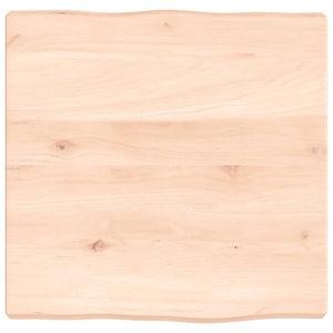Massivholz Tischplatte 40x40 cm Baumkante