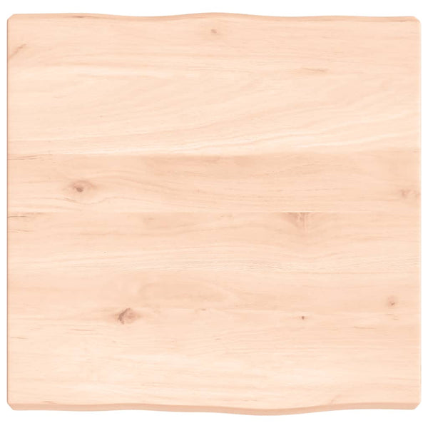 Massivholz Tischplatte 40x40 cm Baumkante
