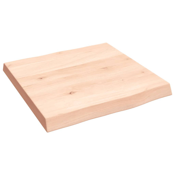 Massivholz Tischplatte 40x40 cm Baumkante