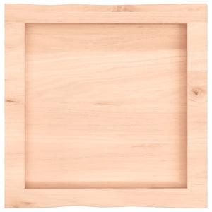 Massivholz Tischplatte 40x40 cm Baumkante
