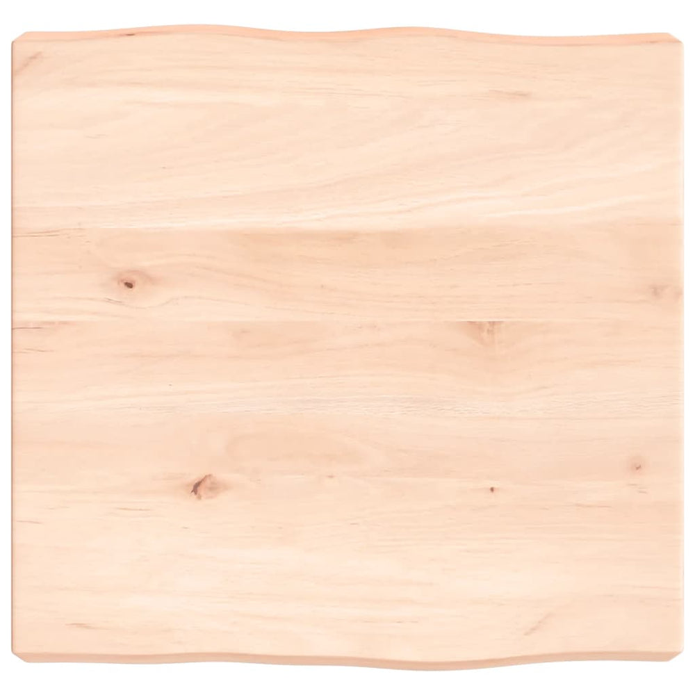 vidaXL Tabletop 40x40x(2-6) cm Solid Wood Untreated Live Edge