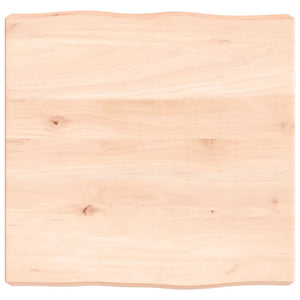Massivholz Tischplatte 40x40 cm Baumkante
