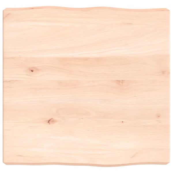 Massivholz Tischplatte 40x40 cm Baumkante