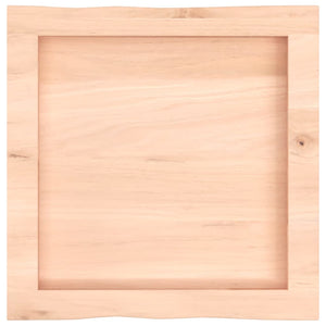 Massivholz Tischplatte 40x40 cm Baumkante