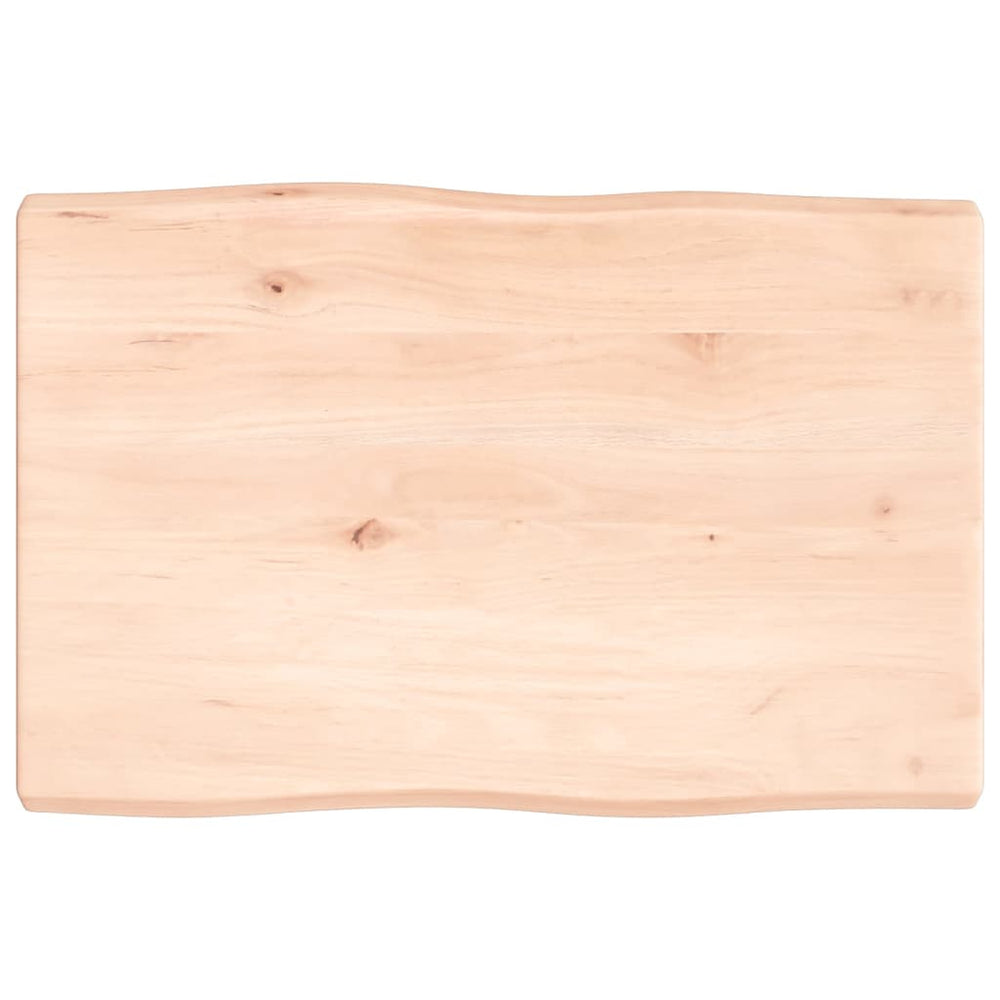 vidaXL Table Top 60x40x(2-4) cm Solid Wood Untreated Live Edge