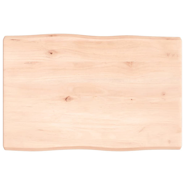 Massivholz Tischplatte 60x40 cm Baumkante