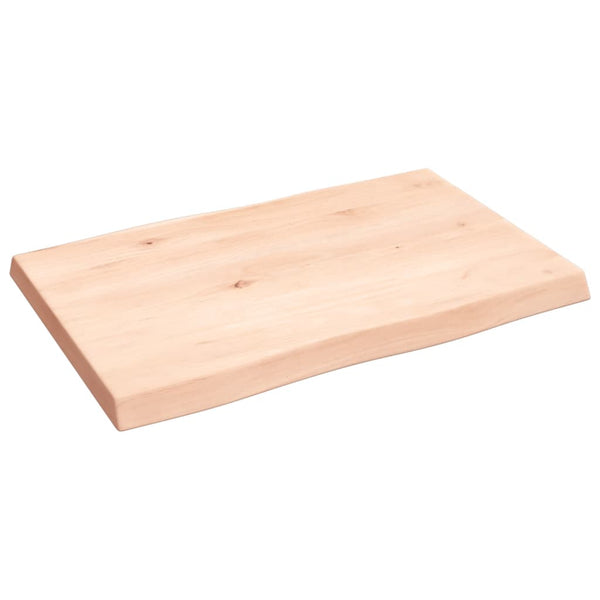 Massivholz Tischplatte 60x40 cm Baumkante