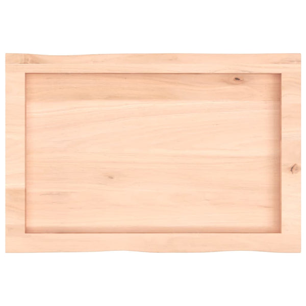 Massivholz Tischplatte 60x40 cm Baumkante