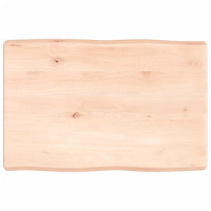 Massivholz Tischplatte 60x40 cm Baumkante