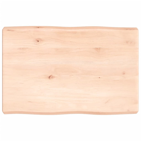 Massivholz Tischplatte 60x40 cm Baumkante