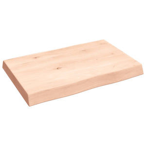 Massivholz Tischplatte 60x40 cm Baumkante