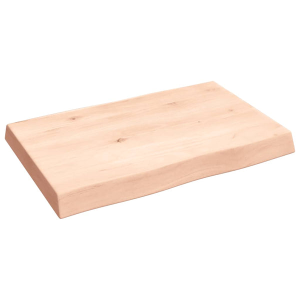Massivholz Tischplatte 60x40 cm Baumkante