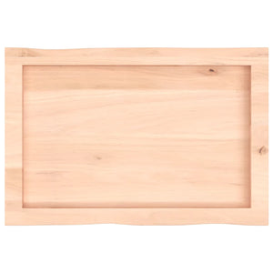 Massivholz Tischplatte 60x40 cm Baumkante