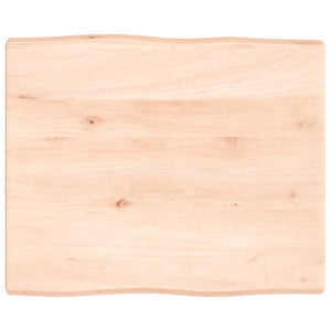 Massivholz Tischplatte 60x50 cm Baumkante
