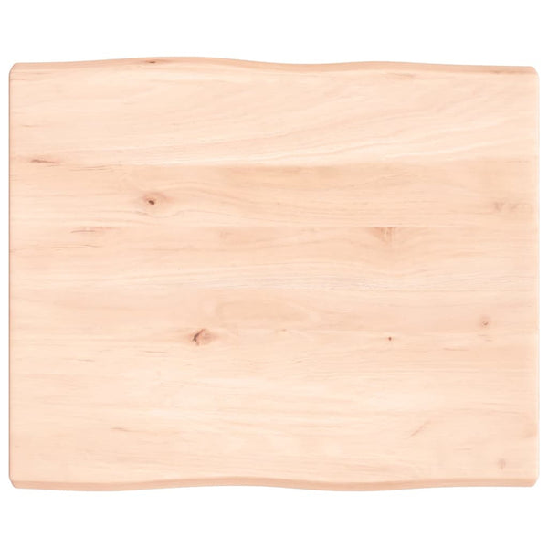 Massivholz Tischplatte 60x50 cm Baumkante