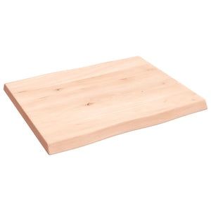 Massivholz Tischplatte 60x50 cm Baumkante