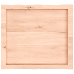 Massivholz Tischplatte Eiche Baumkante 60x50 cm