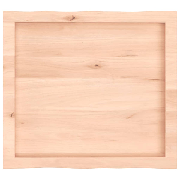 Massivholz Tischplatte Eiche Baumkante 60x50 cm