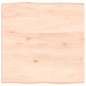 vidaXL Plateau de table 60x60x(2-4) cm bois massif non traité bord naturel